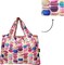Wrapables Large Foldable Tote Nylon Reusable Grocery Bag, 3 Pack